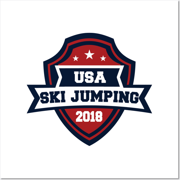 USA Ski Jumping Pyeongchang 2018! Wall Art by OffesniveLine